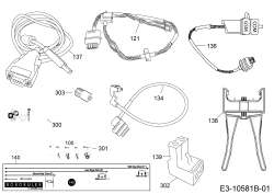 Ersatzteile Robomow Mähroboter RC308U Typ: PRD7006YG  (2017) Kabel, Kabelanschluß, Regensensor, Werkzeug