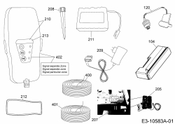 Ersatzteile Robomow Mähroboter RC312 Typ: PRD7012A  (2015) Begrenzungsschalter, GSM, Spannungswandler