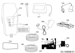 Ersatzteile Robomow Mähroboter RC312 (White) Typ: PRD7012BW  (2016) Begrenzungsschalter, GSM, Spannungswandler