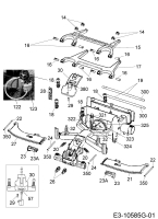 Cub Cadet Ersatzteile Mähroboter XR3 5000 22BSGAGD603 (2020) Frontplatine, Höhenverstellung, Schwimmer