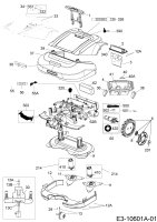 Ersatzteile Robomow Mähroboter MS 1500 (Red) Typ: PRD6100Y3  (2016) Elektromotore, Gehäuse, Messer, Räder