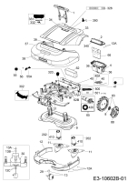 Ersatzteile Robomow Mähroboter RS615U (White) Typ: 22ASBW-A619  (2018) Elektromotore, Gehäuse, Messer, Räder
