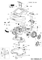 Ersatzteile Robomow Mähroboter MS 3500 (Red) Typ: PRD6300Y  (2016) Elektromotore, Gehäuse, Messer, Räder