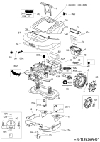 Ersatzteile Robomow Mähroboter MS 2500 (Black) Typ: PRD6200P2  (2016) Elektromotore, Gehäuse, Messer, Räder