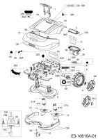 Ersatzteile Robomow Mähroboter MS 2500 (Red) Typ: PRD6200Y2  (2016) Elektromotore, Gehäuse, Messer, Räder