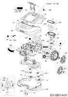 Ersatzteile Robomow Mähroboter MS 2500 (White) Typ: PRD6200YW3  (2016) Elektromotore, Gehäuse, Messer, Räder