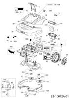 Ersatzteile Robomow Mähroboter RS625 PRO Typ: PRD6200N  (2016) Elektromotore, Gehäuse, Messer, Räder