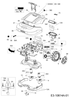 Ersatzteile Robomow Mähroboter RS635 (White) Typ: PRD6300CW  (2016) Elektromotore, Gehäuse, Messer, Räder