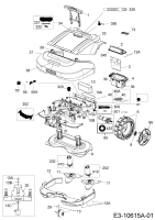 Ersatzteile Robomow Mähroboter RS635 PRO Typ: PRD6300N  (2016) Elektromotore, Gehäuse, Messer, Räder