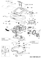 Ersatzteile Robomow Mähroboter RS615U Typ: PRD6100YG  (2017) Elektromotore, Gehäuse, Messer, Räder