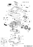 Ersatzteile Robomow Mähroboter RS625 PRO (Red) Typ: PRD6200R  (2017) Elektromotore, Gehäuse, Messer, Räder