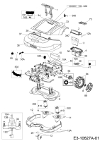Ersatzteile Robomow Mähroboter RS635 PRO S (Black) Typ: PRD6300B1  (2017) Elektromotore, Gehäuse, Messer, Räder