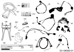 Cub Cadet Ersatzteile Mähroboter XR3 4000 22CSDAED603 (2020) Kabel, Kabelanschluß, Regensensor, Werkzeug