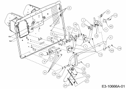 Cub Cadet Ersatzteile Rasentraktoren XT3 QR106E 13BIA5CR603  (2020) Grasfangsackaufnahme, Hubzylinder