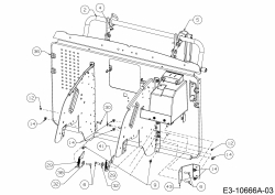 Cub Cadet Ersatzteile Rasentraktoren XT3 QR106E 13BIA5CR603  (2020) Heckplatte, Sperrklinken