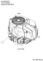 Cub Cadet Ersatzteile Rasentraktoren XT2 PS117I 13CZA1CN603  (2019) Motor MTD