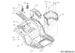 Cub Cadet Ersatzteile Rasentraktoren XT2 PS117I 13BZA1CN603  (2020) Sitzwanne