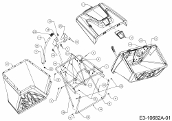 Ersatzteile Greenbase Rasentraktoren V 182 I Typ: 13ATA1KB618 (2020) Grasfangeinrichtung