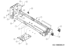 Cub Cadet Ersatzteile E-Rasentraktoren XT2 ES107 33ABA7CS603 (2020) Rahmen
