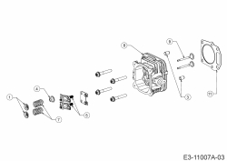 Ersatzteile MTD-Motoren Vertikal 5X65RHB Typ: 752Z5X65RHB (2019) Zylinderkopf