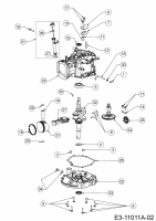 Ersatzteile MTD-Motoren Vertikal 6X70RHA Typ: 752Z6X70RHA  (2019) Kolben, Kurbelwelle, Nockenwelle, Pleuel