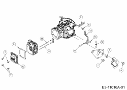 Ersatzteile MTD-Motoren Vertikal 7X70JWA Typ: 752Z7X70JWA (2020) Reglerhebel, Ventildeckel