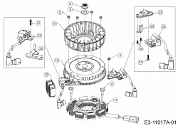 Ersatzteile MTD-Motoren Vertikal 9Q78HUW Typ: 752Z9Q78HUW (2020) Zündung