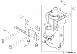 Ersatzteile MTD-Motoren Vertikal 9Q78HUW Typ: 752Z9Q78HUW (2020) Elektrostarter