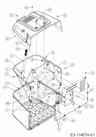 Ersatzteile Bricolage Rasentraktoren INV A14592 AB Typ: 13AM71SE648  (2020) Grasfangvorrichtung