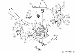 Ersatzteile MTD Rasentraktor MTD 92 Typ: 13CH765E600  (2020) Mähwerk E (36/92cm) 