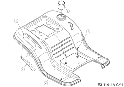 Cub Cadet Ersatzteile Rasentraktoren LT1 NR76 13A776DC603  (2019) Sitzwanne
