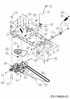 Ersatzteile MTD Rasentraktor Smart RF 125 Typ: 13HH76KF600  (2019) Fahrantrieb 