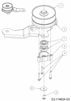 Ersatzteile MTD Rasentraktor MTD 96 Typ: 13A7765F600  (2019) Variator 