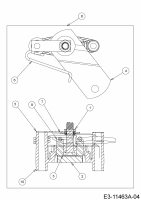 Ersatzteile MTD Rasentraktor MTD 96 Typ: 13A7765F600  (2020) Bremse 