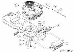 Ersatzteile MTD Rasentraktor LE 180/92 H Typ: 13IT71KE676  (2020) Motorzubehör 