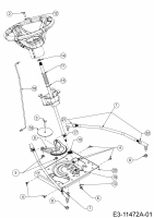 Ersatzteile WOLF-Garten Rasentraktor 106.220 HP Typ: 13QAA1VR650  (2019) Lenkung 