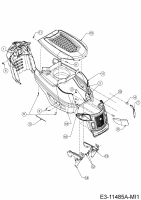 Ersatzteile Verts Loisirs Rasentraktoren VL 96 T Typ: 13A776KF617 (2019) Motorhaube K-Style