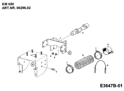 Ersatzteile Zubehör Einachser Frontkehrmaschine KM 650 für 550-750 Typ: 00296.02  (1989) Gelenkwelle