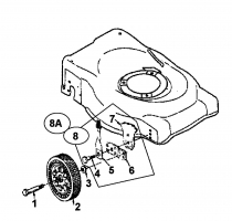 Ersatzteile Topflite Motormäher mit Antrieb 53 SP Typ: 12A-363G649  (1999) Räder vorne