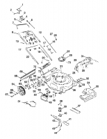 Ersatzteile MTD Benzin Rasenmäher mit Antrieb GEF 53 HW Typ: 12A-568C678  (2000) Grundgerät 