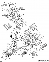 Ersatzteile White Motormäher mit Antrieb RD-21 A Typ: 12A-Q18T679  (2000) Grundgerät