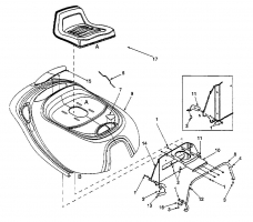 Ersatzteile White Rasentraktoren RI 700 Typ: 13A-312-679 (1999) Sitz