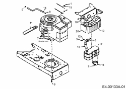 Ersatzteile Gutbrod Rasentraktoren Sprint L 102 R Typ: 13DA76GN604  (2000) Motorzubehör