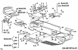 Ersatzteile MTD Gartentraktor G 185 Typ: 14AJ845H678  (1998) Rahmen, Sitz 