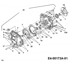 Ersatzteile White Zero Turn 42 Z Typ: 53AC255G679  (1998) Achse, Bremswelle, Differential
