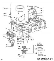 Ersatzteile White Zero Turn 42 Z Typ: 53AC255G679  (1998) Auspuff, Bowdenzüge, Elektromagnetkupplung