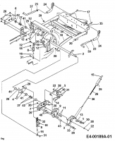 Cub Cadet Ersatzteile Zero Turn Z 42 53BA1B2G603  (2000) Mähwerksaushebung
