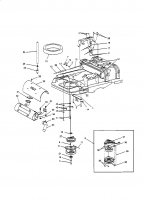 Ersatzteile White Zero Turn 48-Z Typ: 53BA1A6M679  (1999) Auspuff, Bowdenzüge, Elektromagnetkupplung