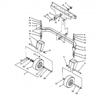 Ersatzteile White Zero Turn 48-Z Typ: 53BA1A6M679  (1999) Vorderachse