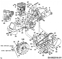 Ersatzteile White Motorhacken RB 550 Typ: 21A-447-679  (1998) Fahrantrieb, Räder